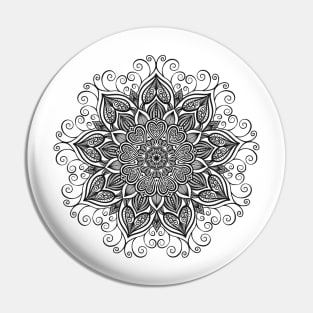 Heart mandala Pin