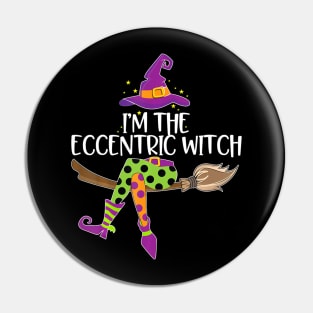 Im He Eccentric Witch  Halloween Matching Costume Pin