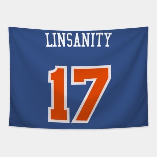 Jeremy Lin 'Linsanity' Nickname Jersey - New York Knicks Tapestry