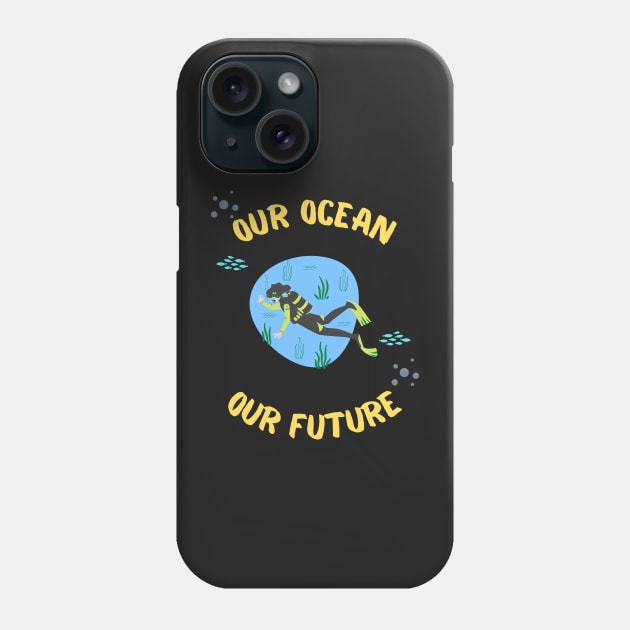 Protect Our Ocean Protect Our Future Phone Case by Famgift