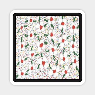 Sweet Classic Floral Pattern Magnet