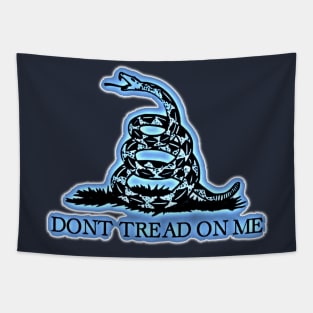 Blue Gadsden (Transparent Small Design) Tapestry