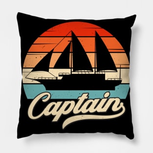 Sailing Ship Captain Vintage Sailboat Sailing Pillow