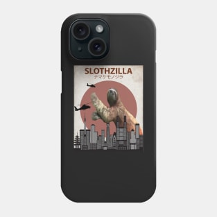 Slothzilla Sloth Giant Monster Parody Phone Case