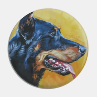 Beauceron Fine Art Painting Pin