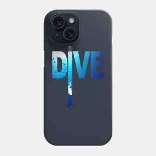 scuba diving: DIVE arrow for divers Phone Case