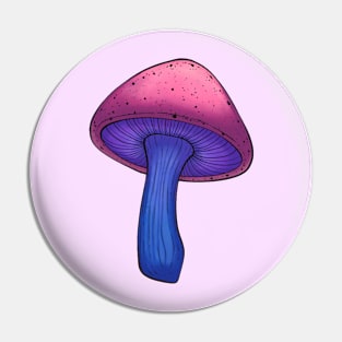 Bisexual Pride Mushroom Pin