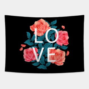 Love Flower Tapestry