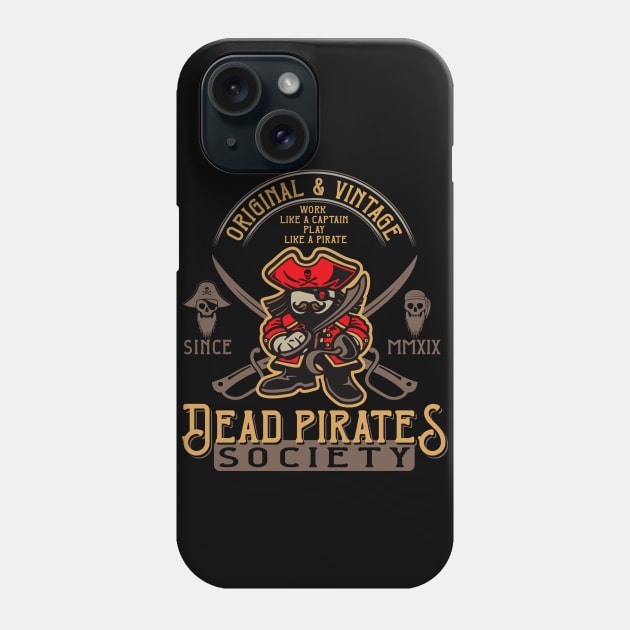 Dead Pirates Society Phone Case by Alema Art