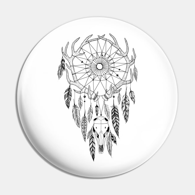 Boho Dreamcatcher Pin by fears