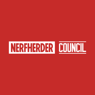 Nerfherder Cinematic Universe logo (white) T-Shirt