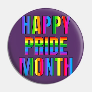 Happy pride month Pin