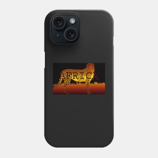 Africa and Cheeteh Phone Case