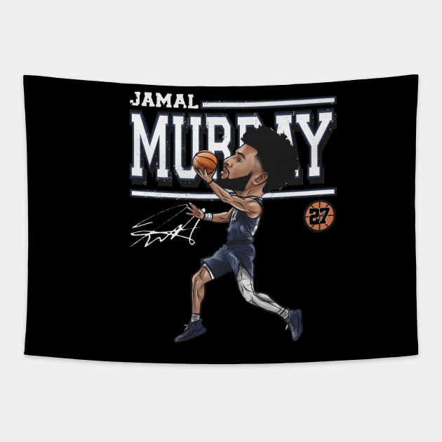 Jamal Murray Denver Cartoon Tapestry by Buya_Hamkac