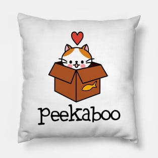 Peekaboo cat Pillow