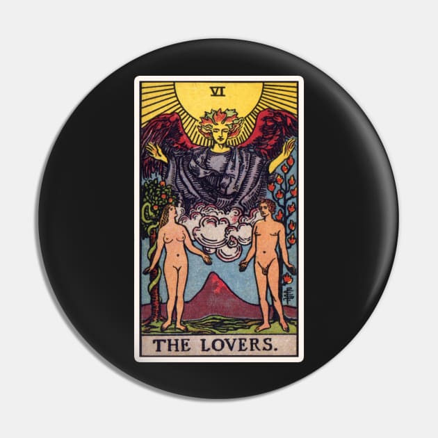 VI. The Lovers Tarot Card Pin by wildtribe