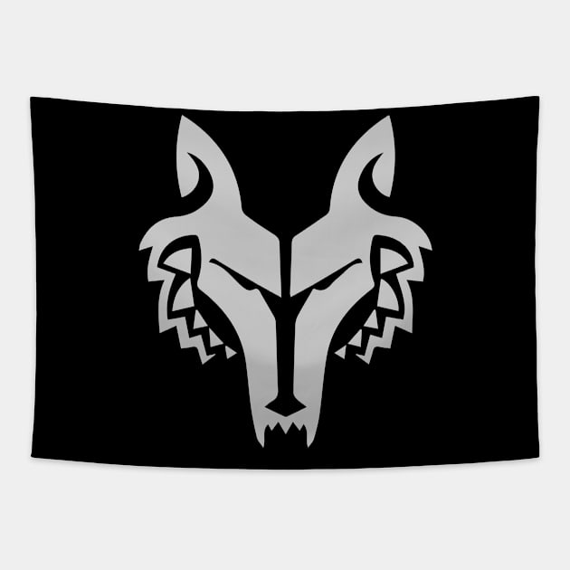 Trapper Wolf #logo Tapestry by Galactee 99