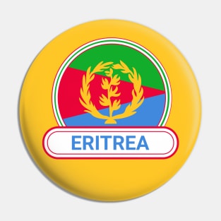 Eritrea Country Badge - Eritrea Flag Pin