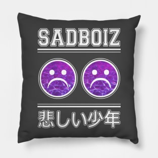 SadBoiz sad emoji Lean Jersey Pillow