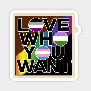 LOVE WHO YOU WANT Magnet
