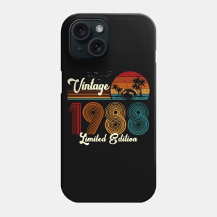 Vintage 1988 Shirt Limited Edition 32nd Birthday Gift Phone Case