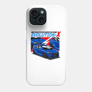 MITSUBISHI LANCER EVOLUTION-X (BLUE) Phone Case