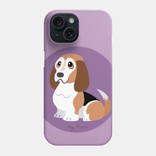 Vernie the Cute Basset Hound Dog Phone Case