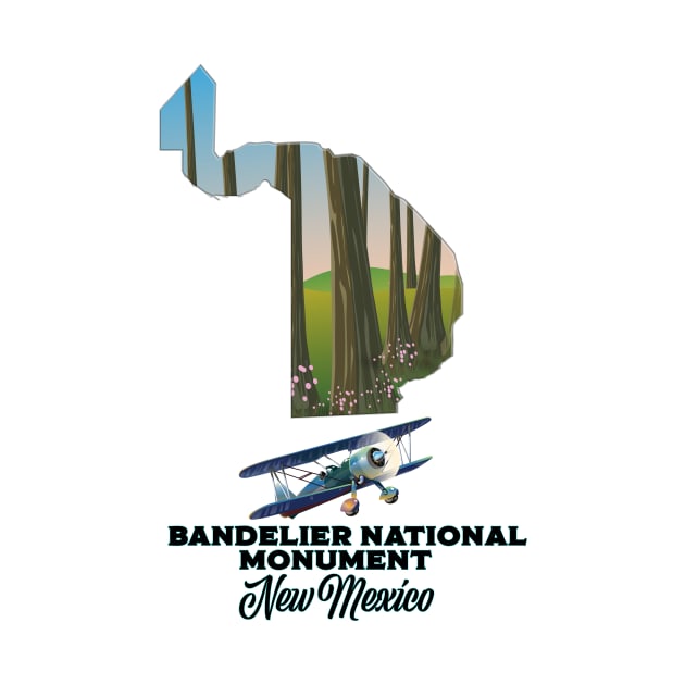 bandelier national monument New Mexico map by nickemporium1