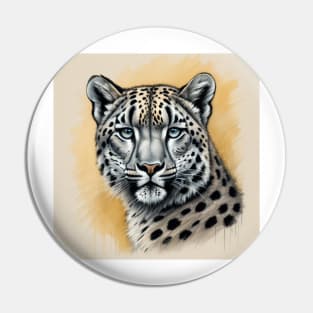 Snow Leopard Pin