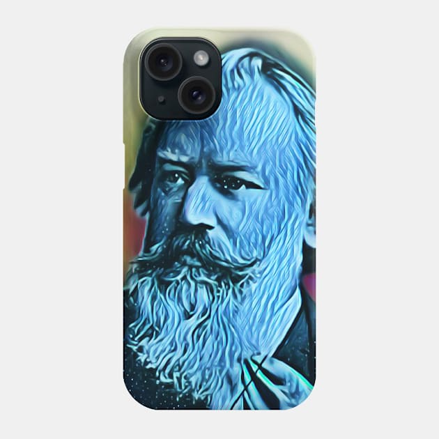 Johannes Brahms Portrait | Johannes Brahms Artwork 12 Phone Case by JustLit