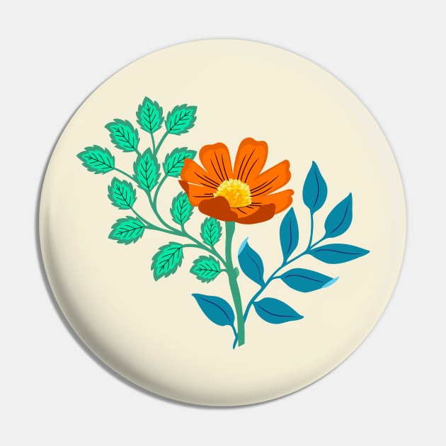 Colorful orange flower design Pin by Jennifer Ladd