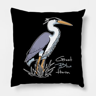 Blue Heron Pillow