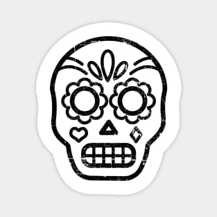 Skull icon - dia de los muertos Magnet