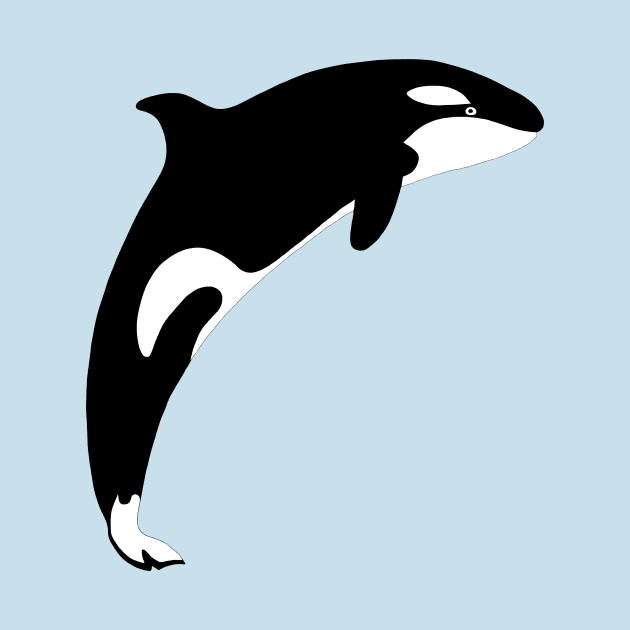 Killer whale jumping by lorendowding