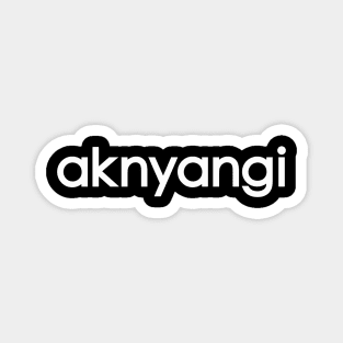 aknyangi logo w - cat miaw lovers Magnet