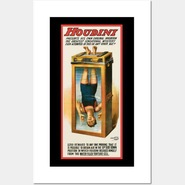  Vintage Magic Houdini Poster Stage Magician Gift T