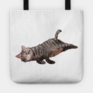 Lazy tabby cat - gift for cat lovers Tote