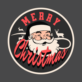 Vintage Merry Christmas Santa T-Shirt