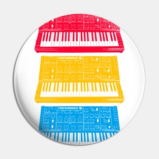 Polivoks / Russian Analogue Synthesizer Pop Art Pin