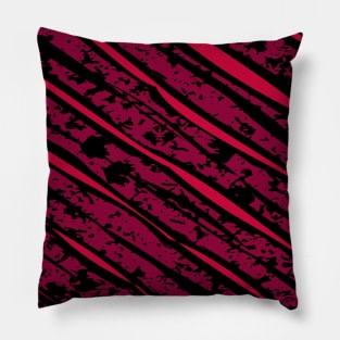 Diagonal Abstract with Purple and Maroon Color Pillow