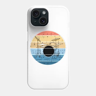 Drummer Music Notation Drum Kit Percussionist Musician Phone Case