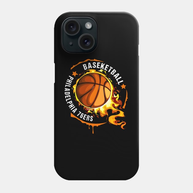 Graphic Basketball Name Philadelphia Classic Styles Team Phone Case by Frozen Jack monster