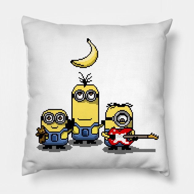 8 Bit Minions Despicable Me Minions Pillow Teepublic Au