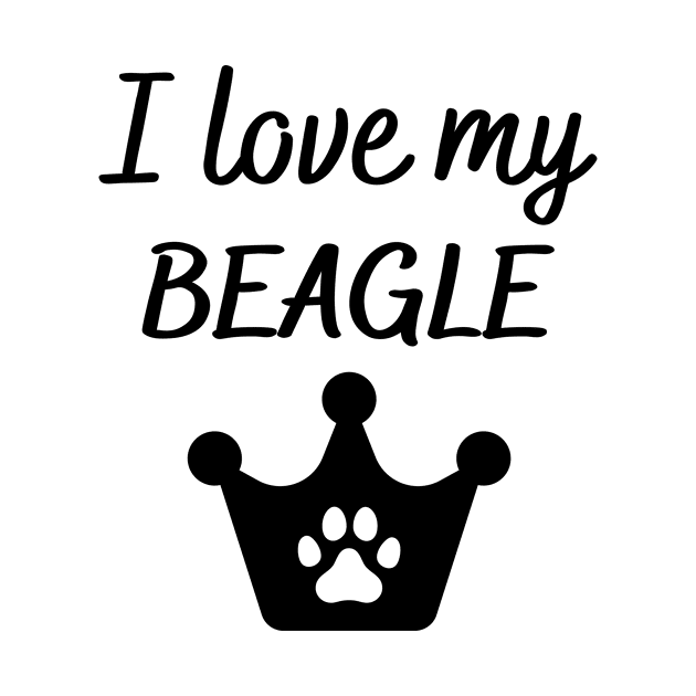 I love my Beagle by Word and Saying