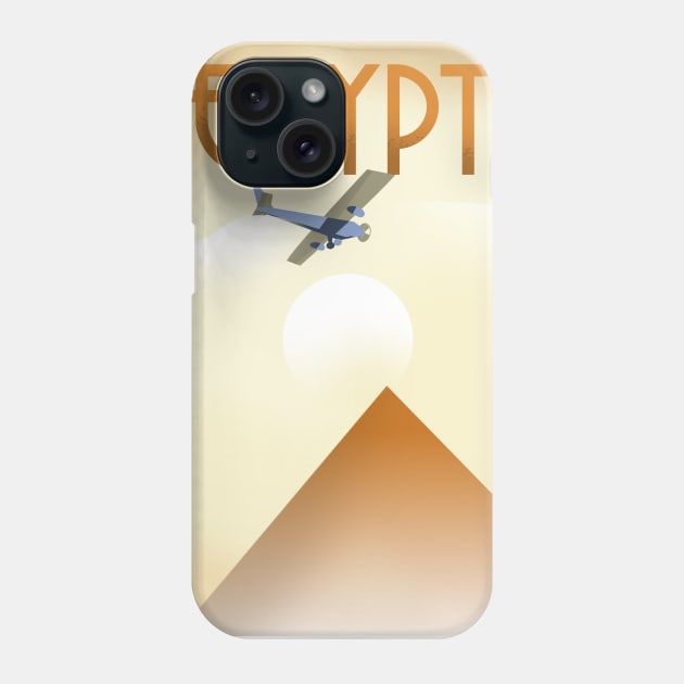 Egypt Travel poster Phone Case by nickemporium1