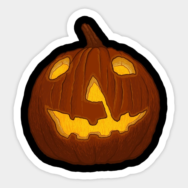 Jack O Lantern Halloween Sticker for iOS & Android