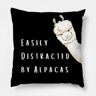 Lispe Alpaca Easily Distracted by Alpacas Funny Pillow