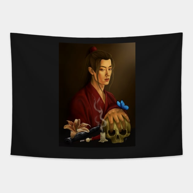 Wei Wuxian - Vanitas portrait Tapestry by dangerbeforeyou