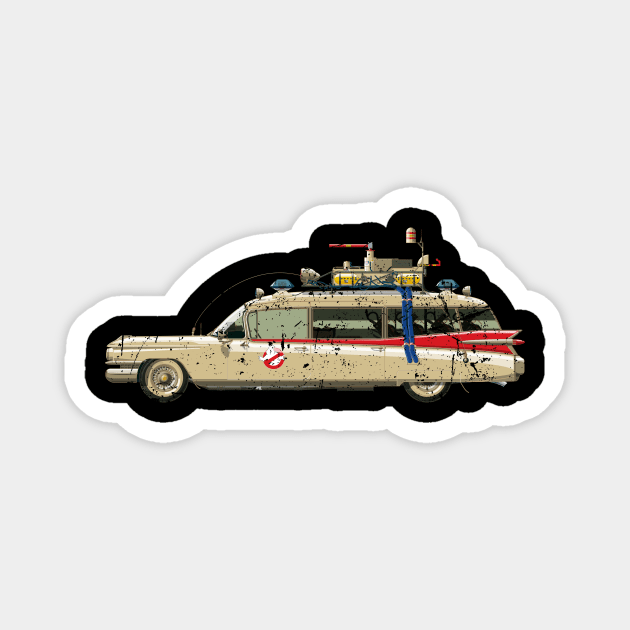 Ecto-1 Vintage Magnet by Staermose