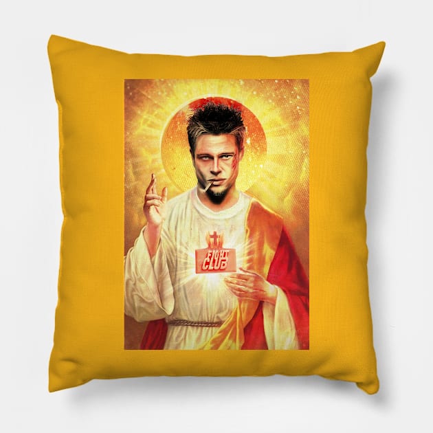 Saint Tyler Durden Pillow by Gedogfx